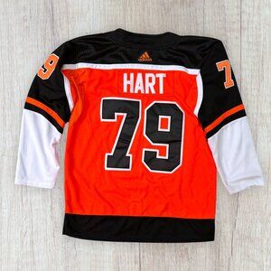 Adidas NHL Philadelphia Flyers Carter Hart #79 Jersey Men’s Size 50 Orange Black